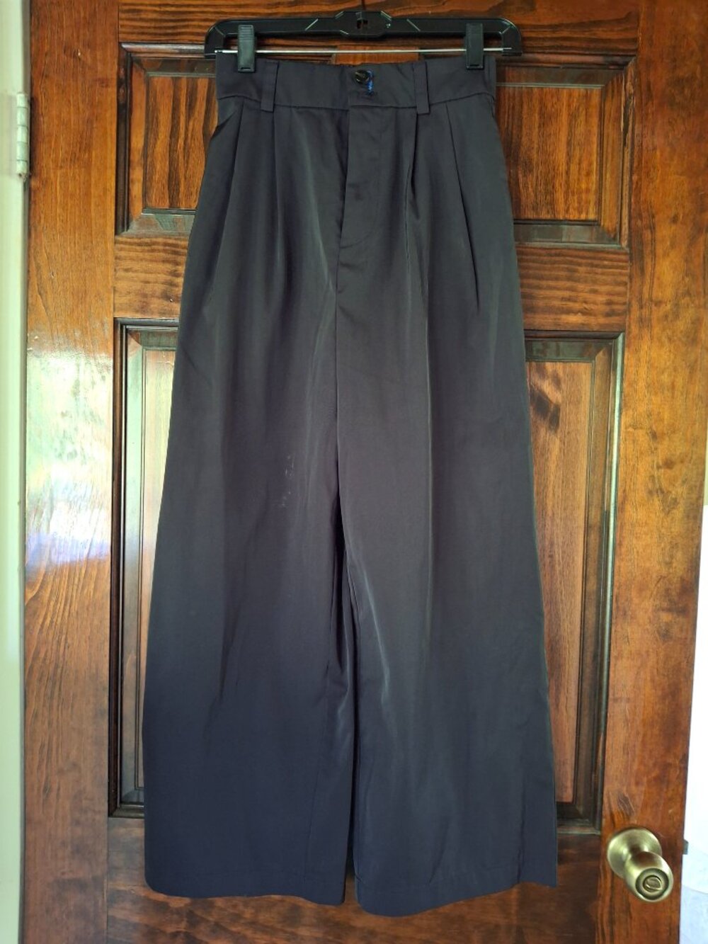 Black Poly-blend Dress Pants - Picture 3 of 3